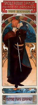 le art - Hamlet 1899 Art Nouveau Tchèque Alphonse Mucha
